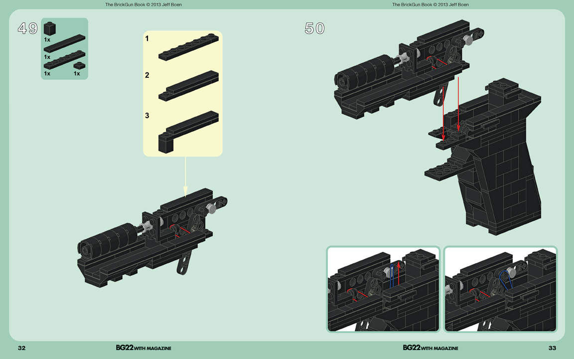 LEGO handgun instructions