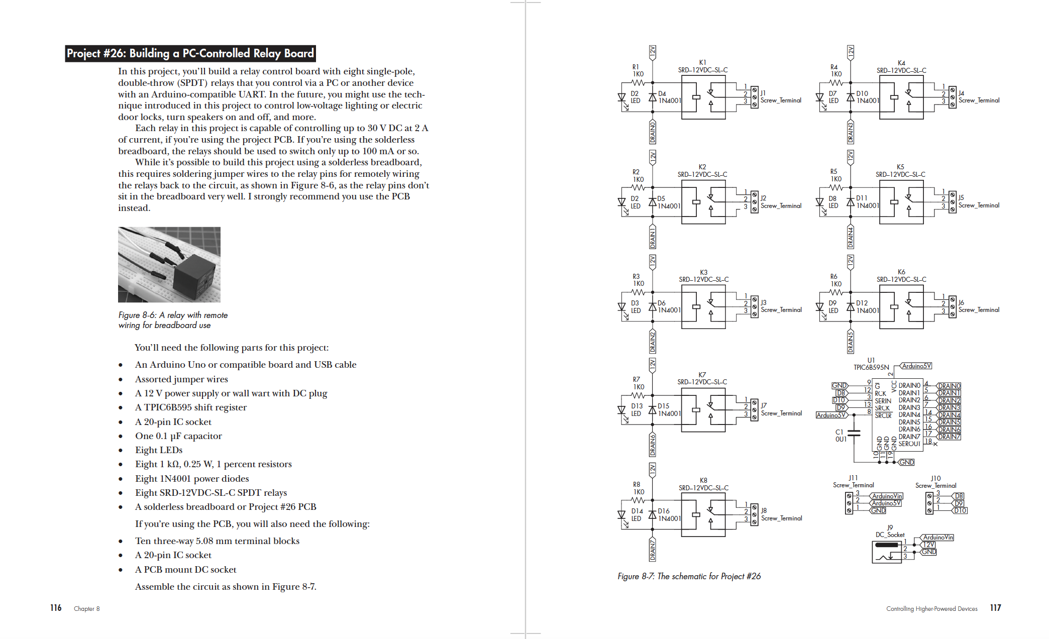 Arduino for Arduinians pages 116-117