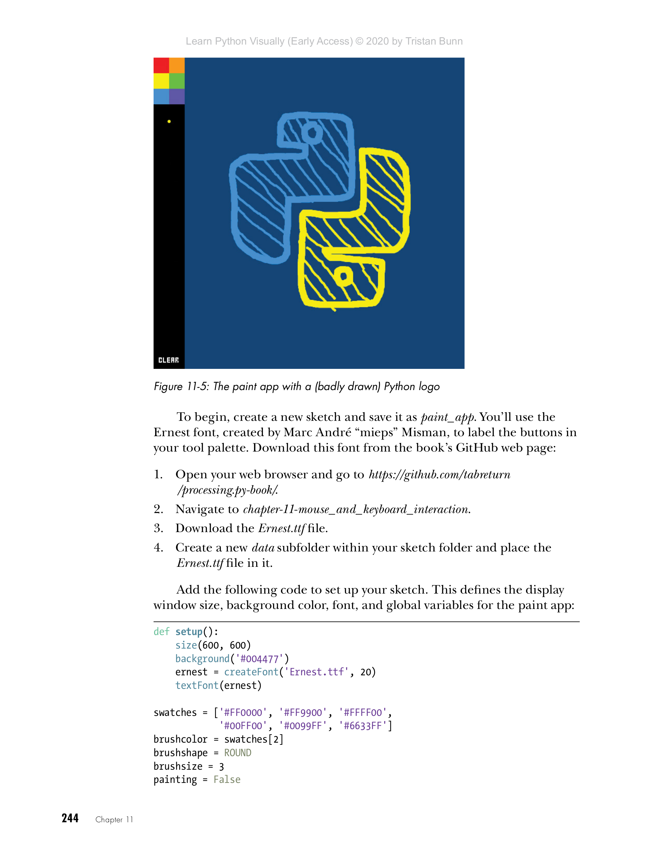 Learn Python Visually page 244