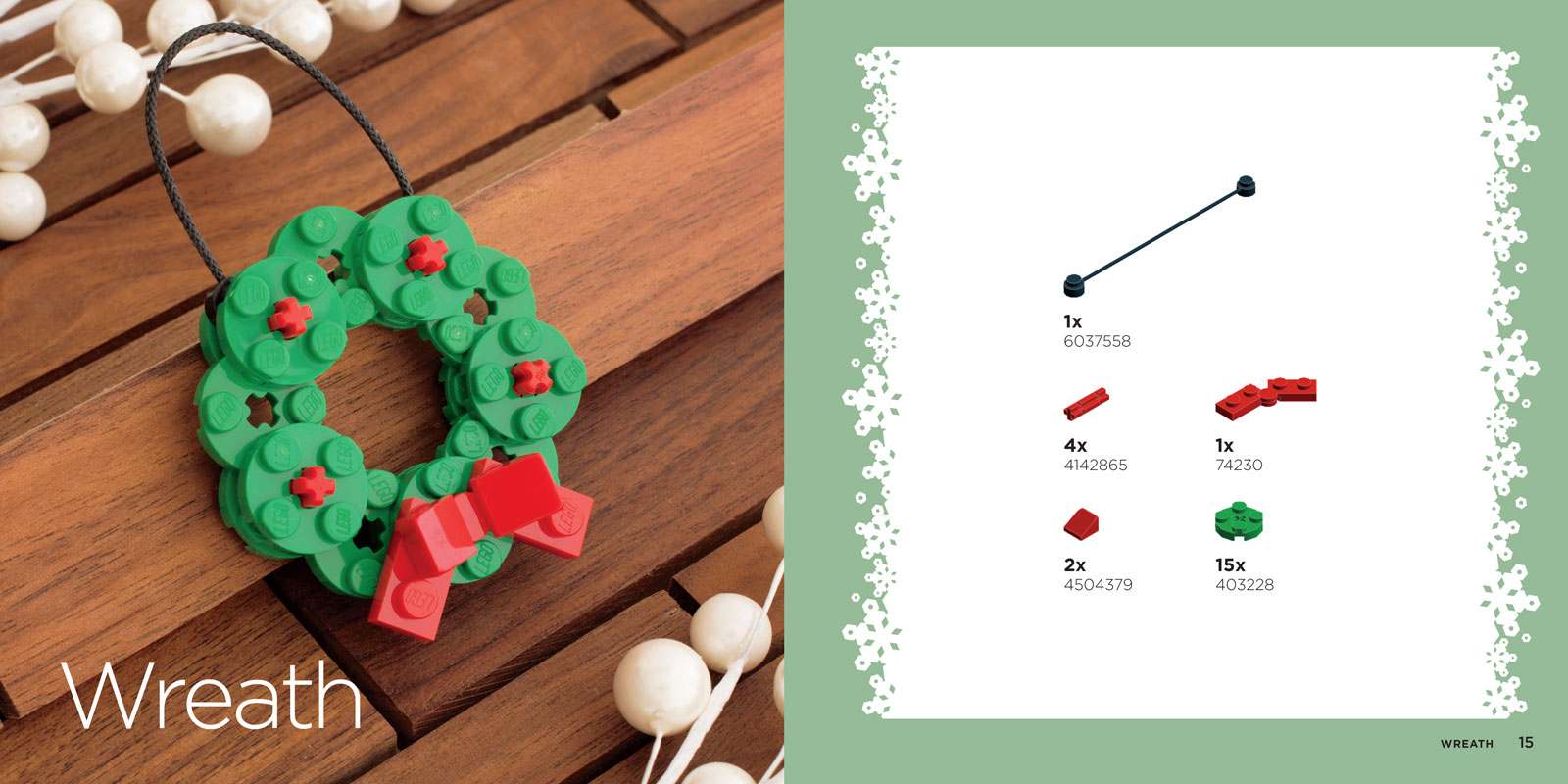 Lego wreath ornament new arrivals