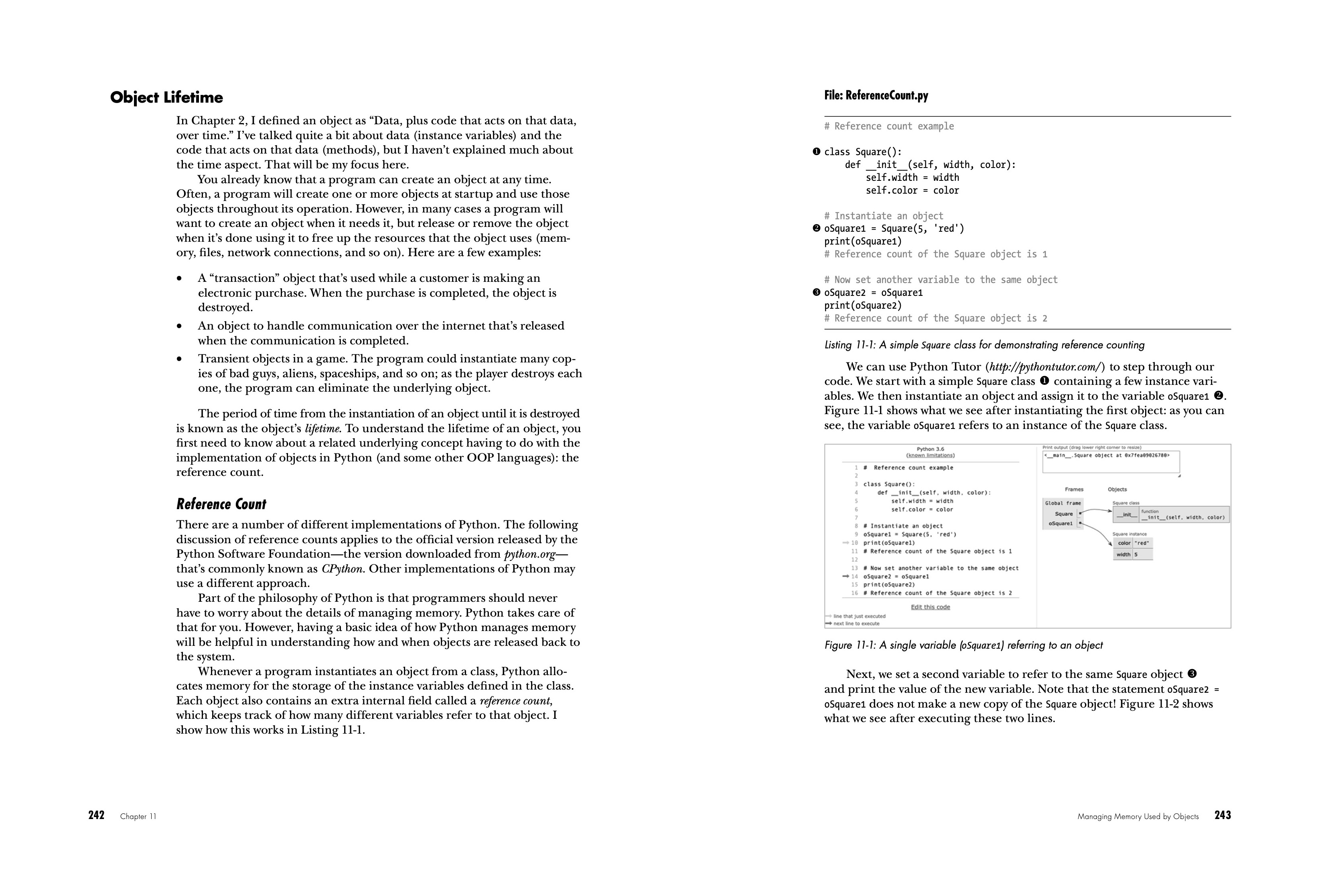 Object-Oriented Python book pages 242-243
